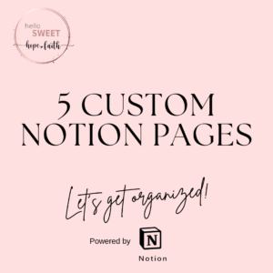 5 Custom Notion Pages