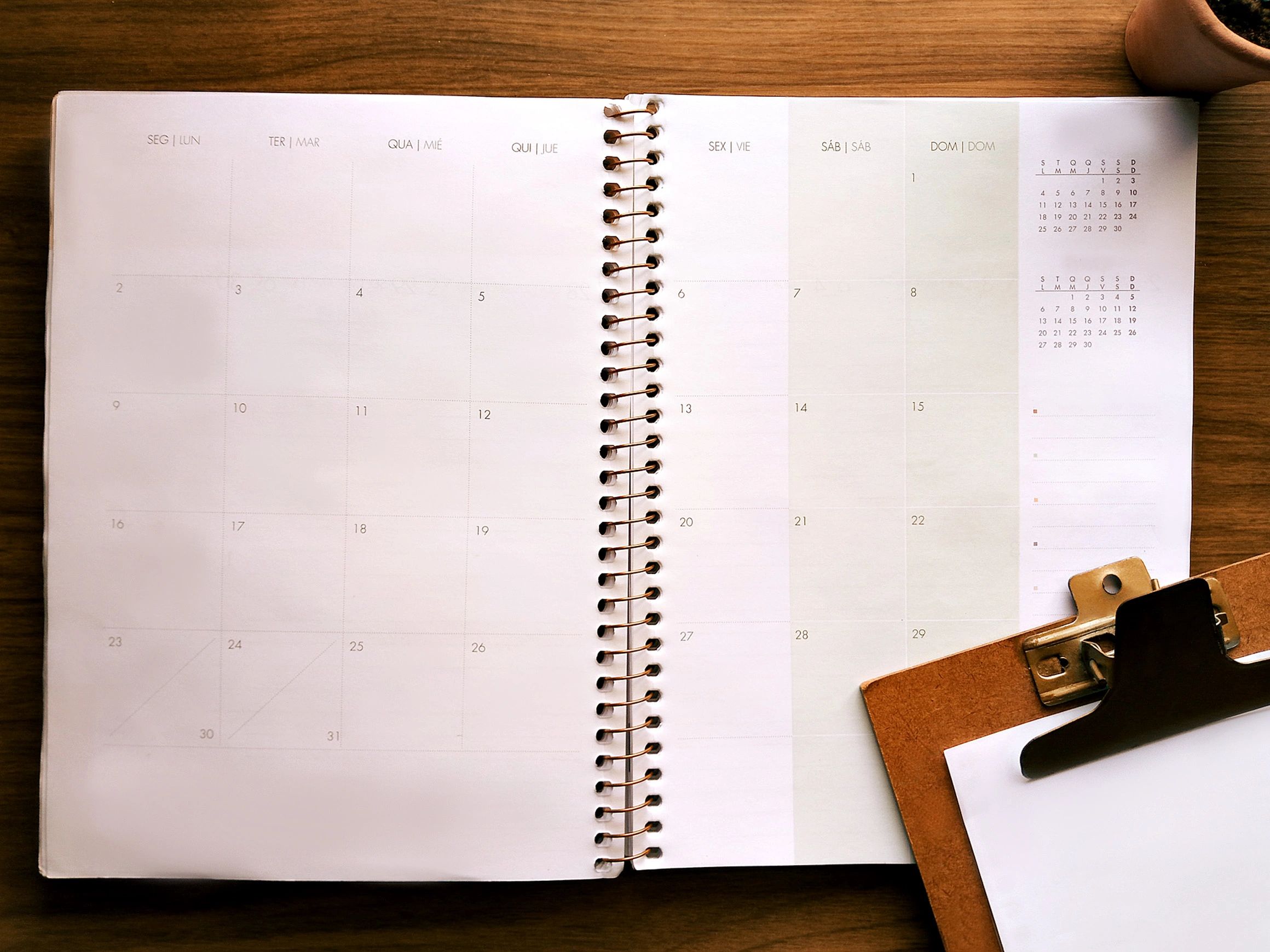 Planner and desk tools for homeschool organization
